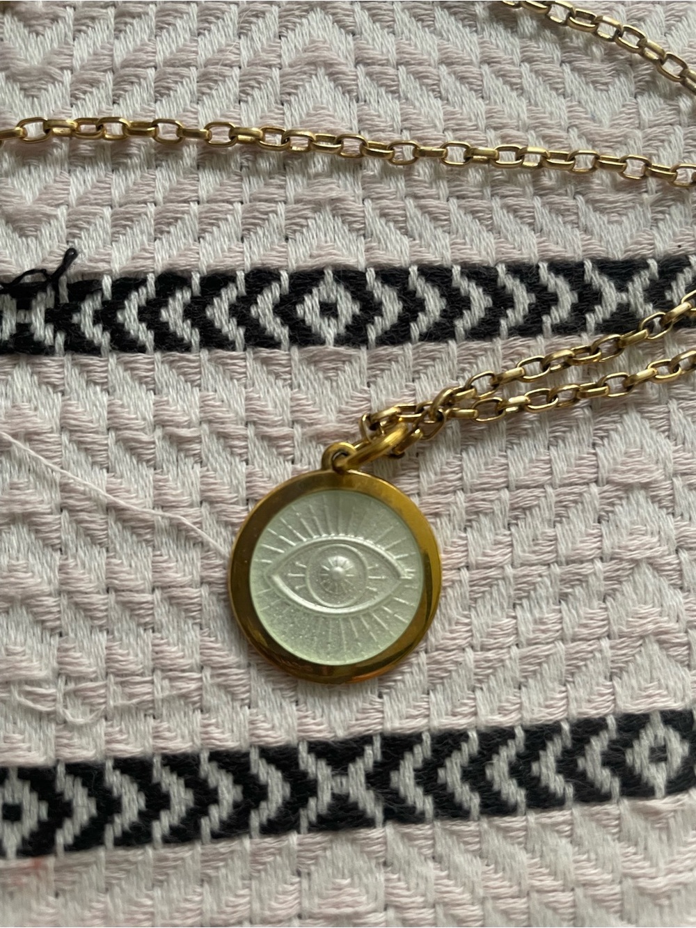 Colby Davis Gold Eye Pendant Necklace - Women's Jewelry